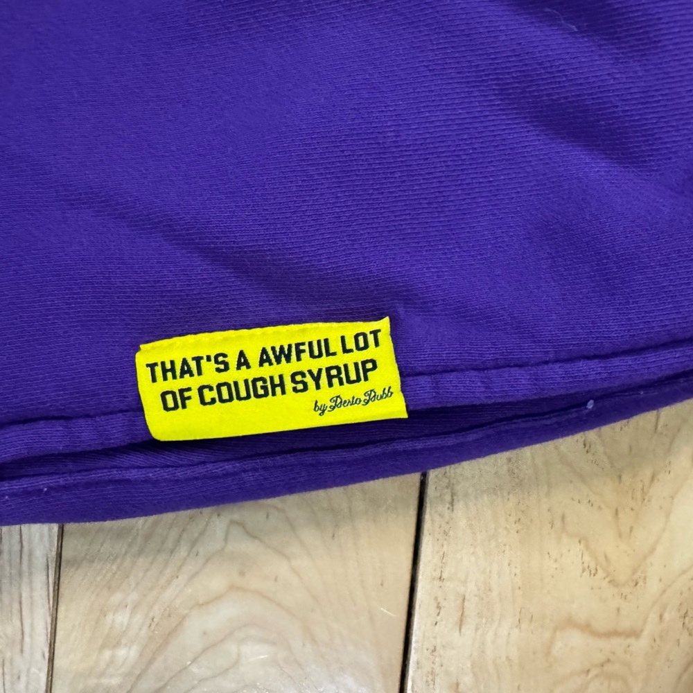 That's A Awful Lot Of Cough Syrup ALOCS Sweatpants Purple size XL - Picture 4 of 5